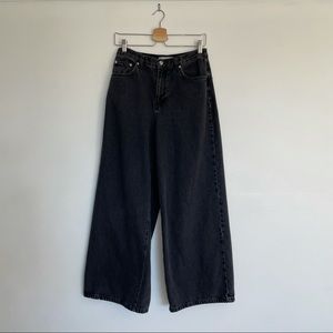 Topshop Wide Leg Moto Jeans